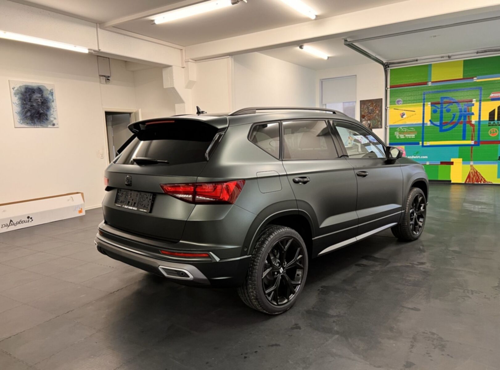 Seat Ateca Vollfolierung: PWF CC 4031 Matt Smaragd